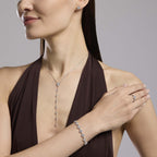 Bracciale Mabina donna Fiori con zirconi bianchi