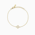 Bracciale Mabina donna Fiore gold con zirconi bianchi
