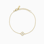 Bracciale Mabina donna Fiore gold con zirconi bianchi