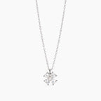 Collana Mabina donna Quadrifoglio con zirconi