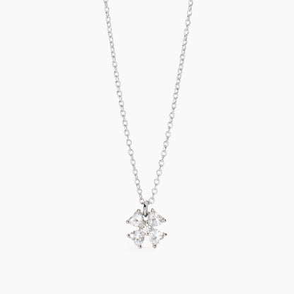 Collana Mabina donna Quadrifoglio con zirconi