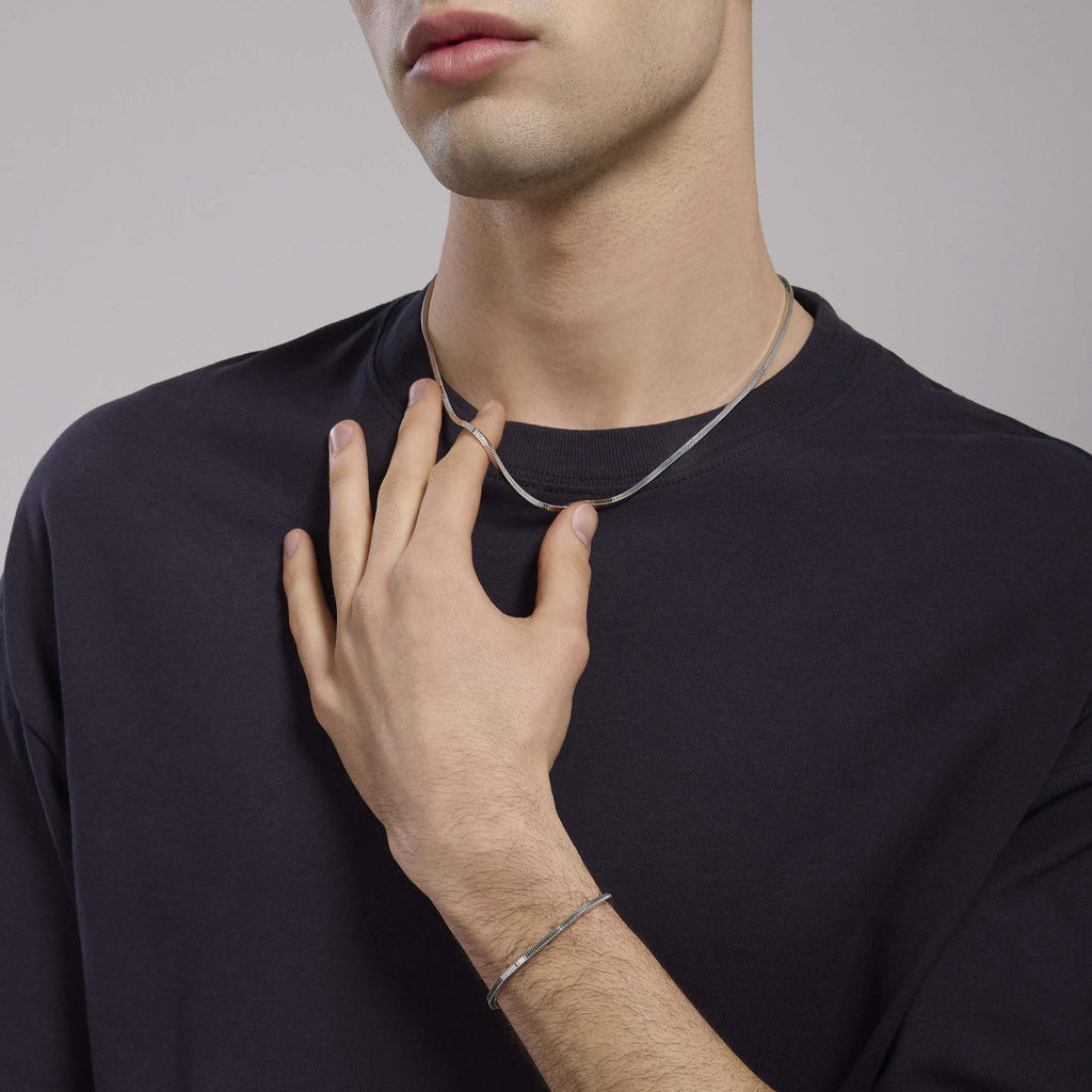 Collana Mabina uomo Catena snake