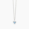 Collana Mabina donna Cuore acquamarina