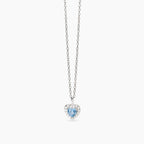 Collana Mabina donna Cuore acquamarina