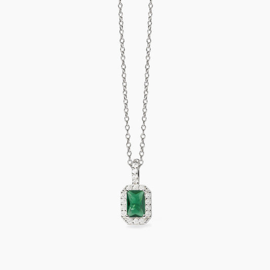 Collana Mabina donna Baguette smeraldo
