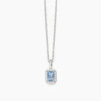 Collana Mabina donna Baguette acquamarina