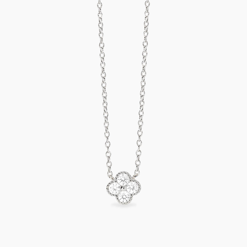 Collana Mabina donna Fiore zirconi bianchi