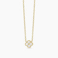 Collana Mabina donna Fiore gold con zirconi bianchi