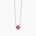 Collana Mabina donna Fiore tormaline rosa