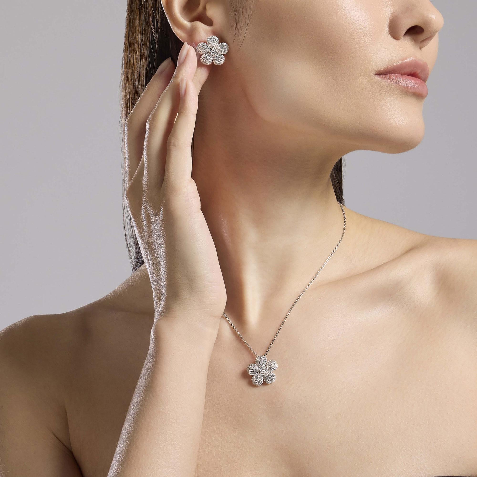 Collana Mabina donna Fiore zirconato