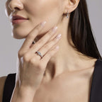 Orecchini Mabina donna Monachella con zircone a cuore