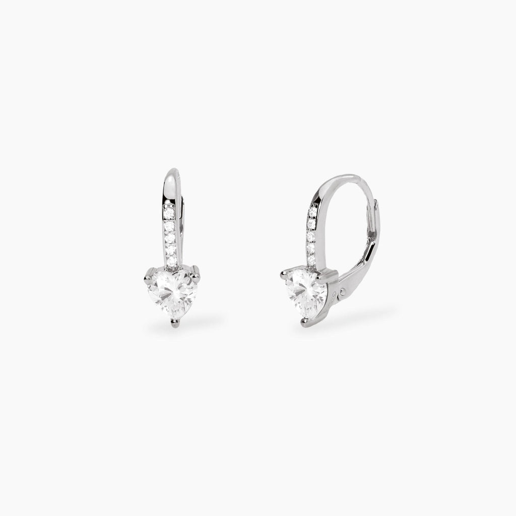 Orecchini Mabina donna Monachella con zircone a cuore