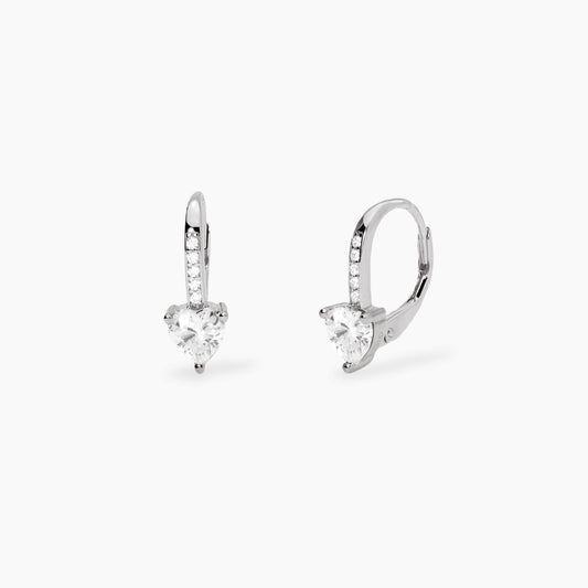 Orecchini Mabina donna Monachella con zircone a cuore