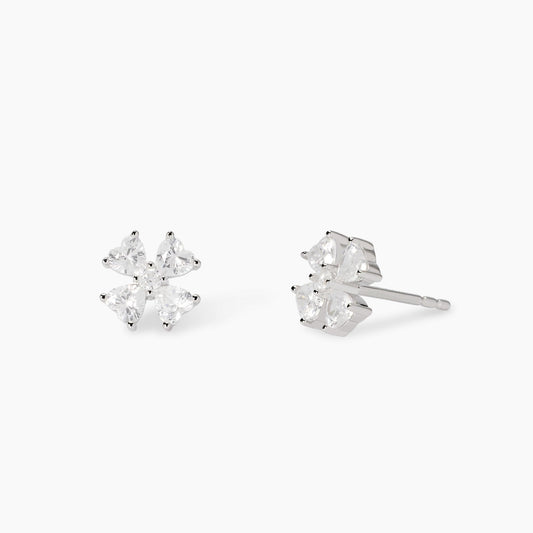 Orecchini Mabina donna Quadrifoglio zirconato