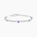 Bracciale Kidult donna Tennis e cuori multicolor Energia-Fortuna