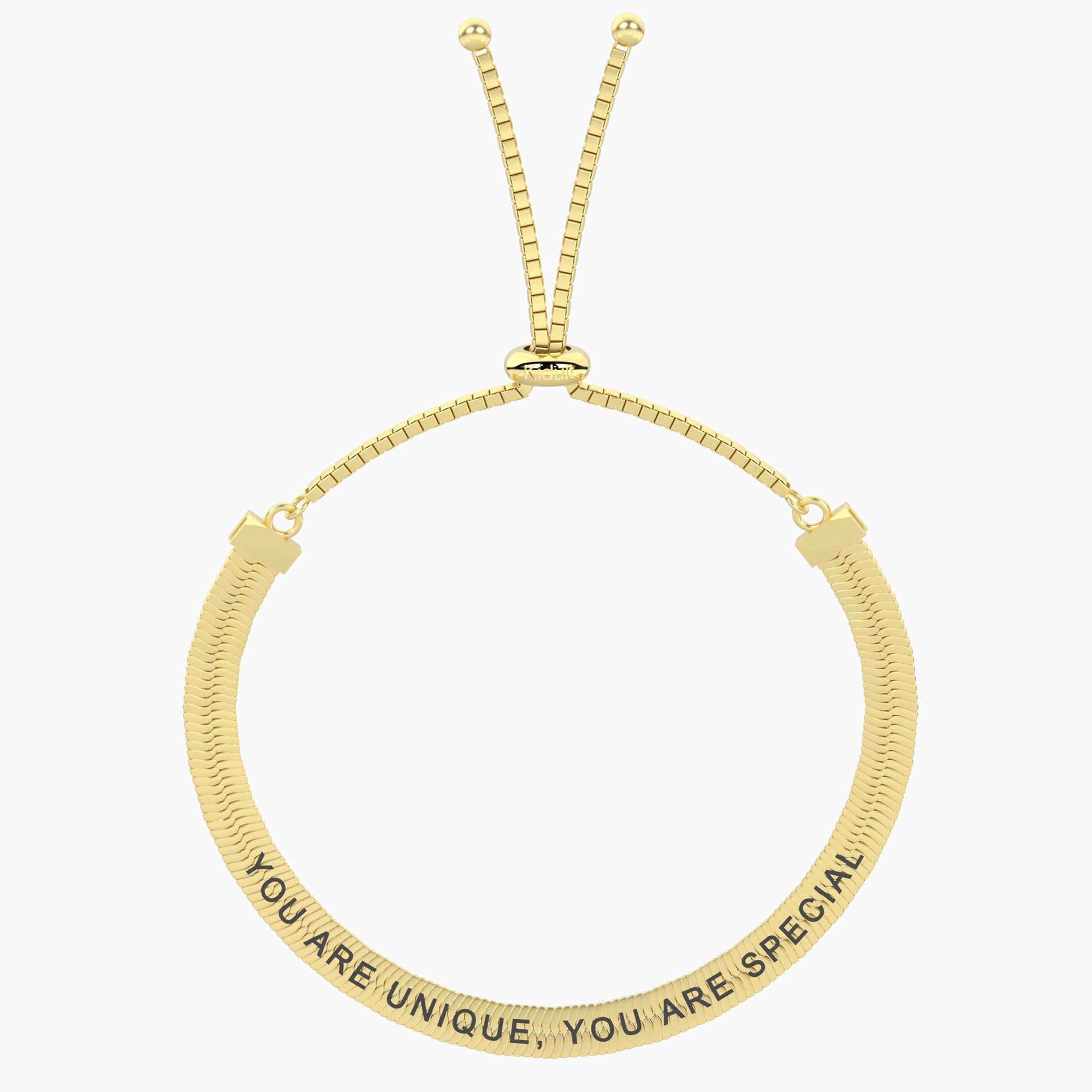 Bracciale Kidult donna "You are unique" gold