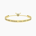 Bracciale Kidult donna "You are unique" gold