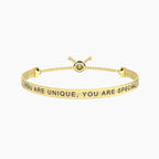 Bracciale Kidult donna "You are unique" gold