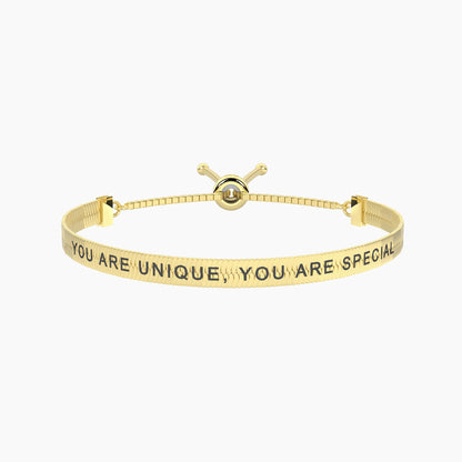 Bracciale Kidult donna "You are unique" gold