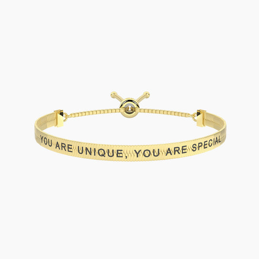 Bracciale Kidult donna "You are unique" gold