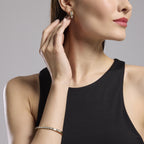 Bracciale Kidult Style 21 Rigido e zirconi gold