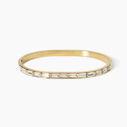 Bracciale Kidult Style 21 Rigido e zirconi gold