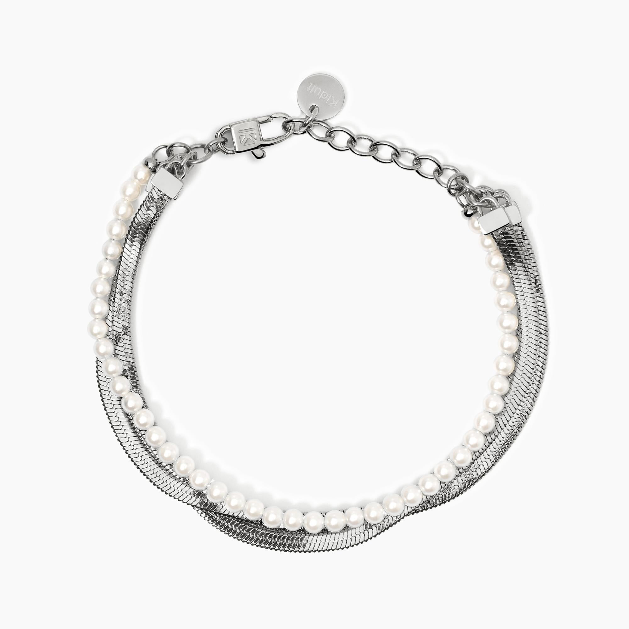 Bracciale Kidult Style 14 Catena e perle conchiglia