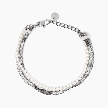 Bracciale Kidult Style 14 Catena e perle conchiglia