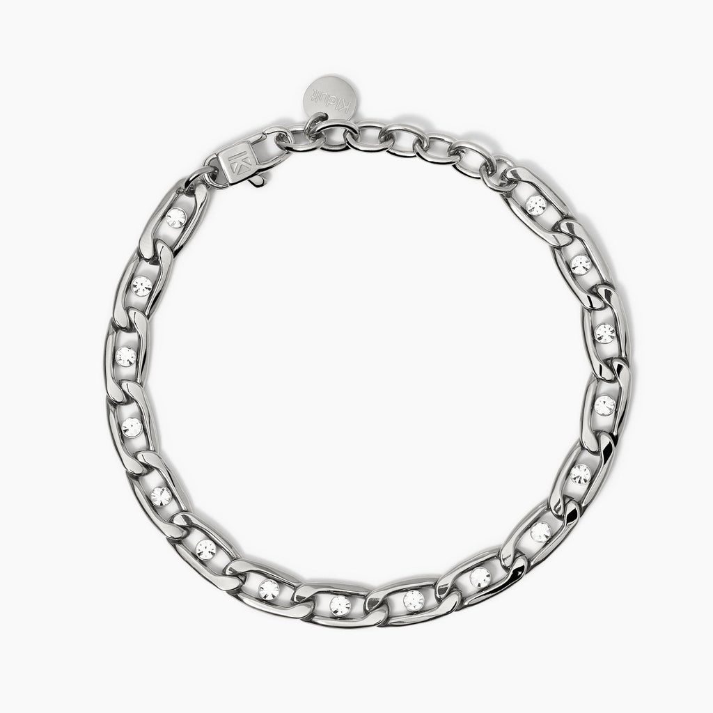 Bracciale Kidult Style 06 Groumette e cristalli