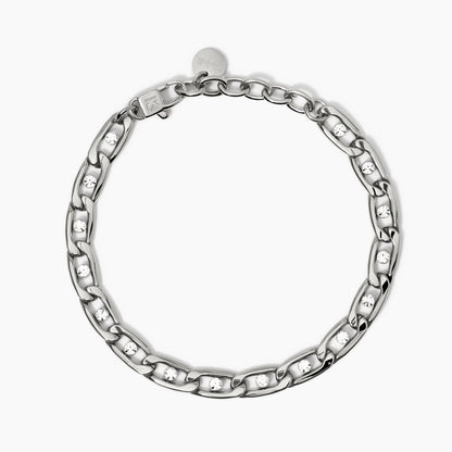 Bracciale Kidult Style 06 Groumette e cristalli