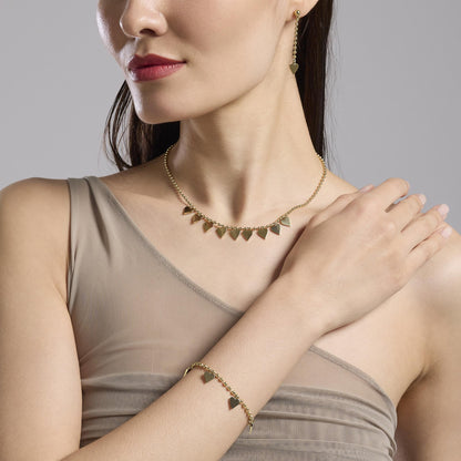 Bracciale Kidult Style 18 Cuoricini gold