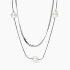Collana Kidult Style 14 Doppia catena con perle