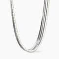 Collana Kidult Style 14 catene e perle conchiglia