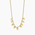 Collana Kidult Style 18 Catena a sfere e cuori gold