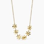 Collana Kidult Style 16 Fiori effetto martellato gold