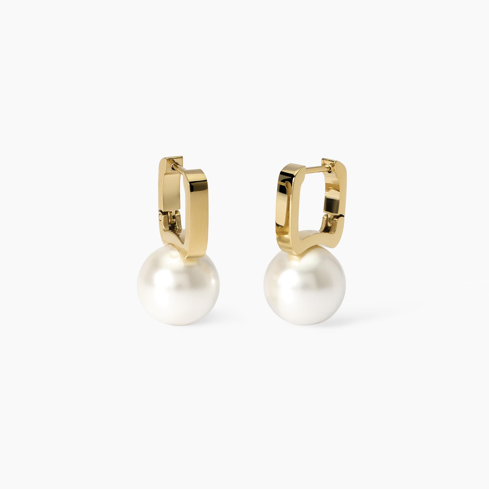 Orecchini Kidult Style 14 Perle conchiglia gold