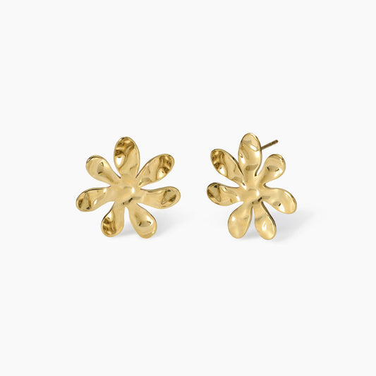 Orecchini Kidult Style 16 Fiore effetto martellato