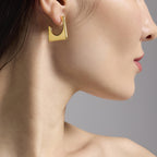 Orecchini Kidult Style 09 Rettangolo gold