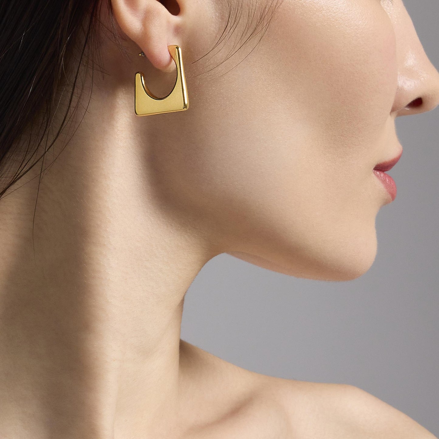 Orecchini Kidult Style 09 Rettangolo gold