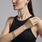 Orecchini Kidult Style 20 Cerchio bambù gold