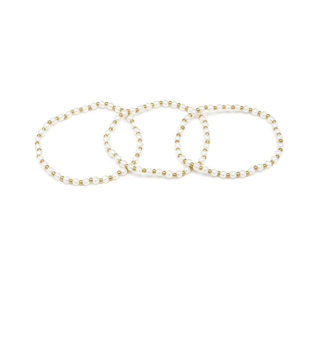 Bracciale elastico Vestopazzo donna con perle