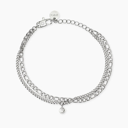 Bracciale Kidult Style donna Multifilo con cristallo