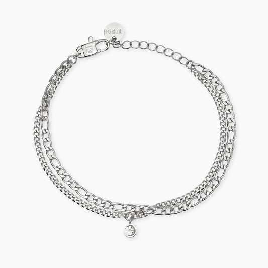 Bracciale Kidult Style donna Multifilo con cristallo