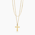Collana Kidult Style donna Multifilo con croce