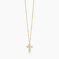 Collana Kidult Style donna Croce con cristalli gold