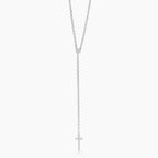 Collana Kidult Style donna Modello Y con croce e cristallo