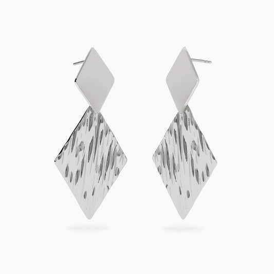 Orecchini Kidult Style donna Rombi liscio e martellato