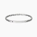 Bracciale Kidult Style uomo Ceramica e cristallino neri