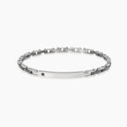 Bracciale Kidult Style uomo Ceramica e cristallino neri