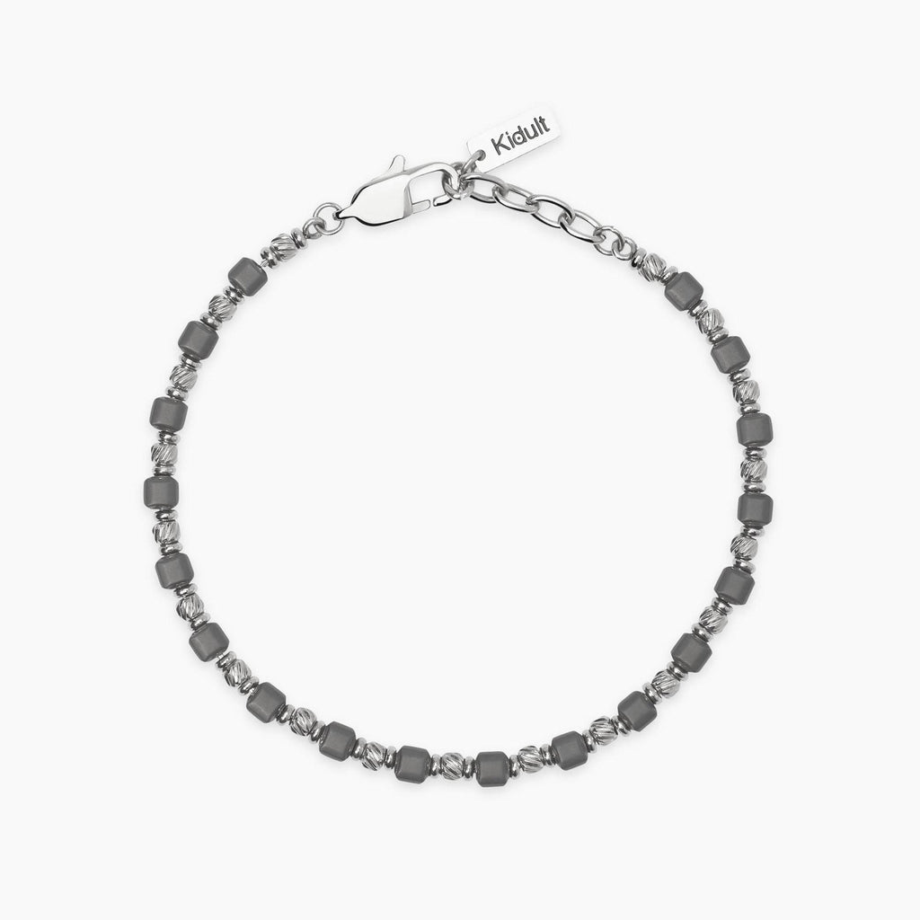 Bracciale Kidult Style uomo Acciaio ed ematite